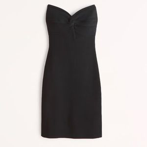 Abercrombie Strapless Twist-Front Mini Sweater Dress